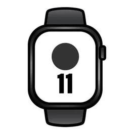 Apple Watch Series 11 GPS 46mm Negro Azabache Correa Deportiva Negra (S/M)